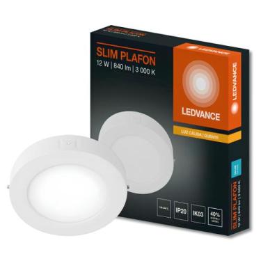 Imagem de Luminaria Led Sobrepor Redonda Slim 17Cm 12W 840Lm Ledvance, 127/220V