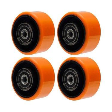 Imagem de Kit 4 un roda poliuretano moldado 314pu 3pol 200kg p rodízio - AJAX