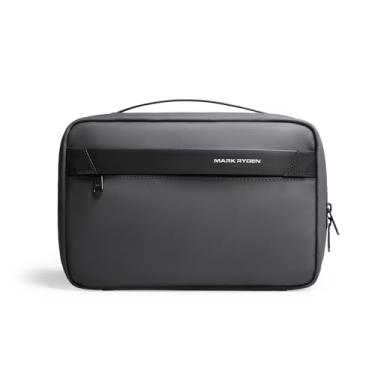 Imagem de MARK RYDEN Bolsa de higiene grande resistente à água para homens | Organizador de viagem tamanho familiar (27 cm C x 17 cm L) | Kit de barbear e bolsa de maquiagem com bolsos à prova d'água, zíperes