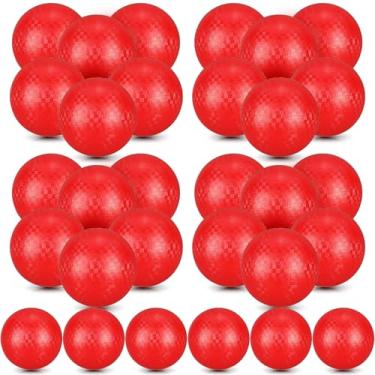 Imagem de Jerify Pacote com 40 bolas de playground de 21,6 cm coloridas infláveis de handebol para crianças, adultos, jogos de bola, academia, acampamentos, piquenique, praia, escola, jogos internos e externos