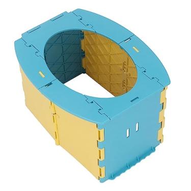 Imagem de Cadeira de treinamento para vaso sanitário, assento multifuncional leve e bonito para uso interno (azul)
