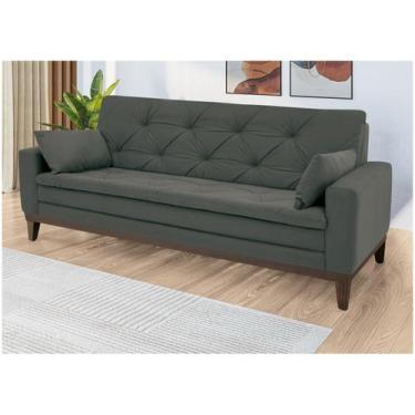 Imagem de Sofá 4 Lugares Suede Vivaldi Linoforte, Grafite, 4 lugares