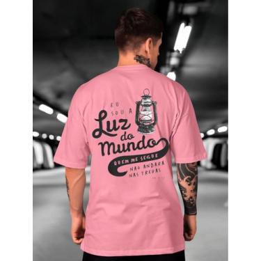 Imagem de Camiseta Oversized Luz do mundo Masculina e Feminina Lançamento Method