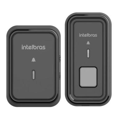 Imagem de Campainha sem fio com bateria cib 101 preta 4522000 - Intelbras