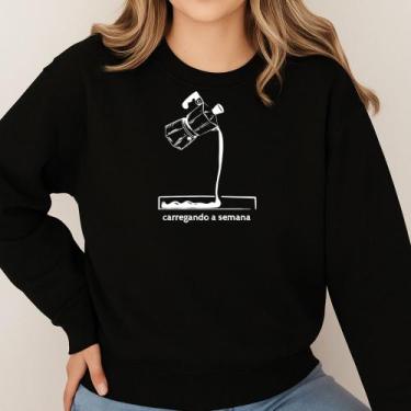 Imagem de Moletom Gola Careca Estampa Procafeinar 014 Café Coffee Lovers Meme En