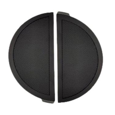 Imagem de Kit 2 puxador movel concha meia lua paio 64mm preto zen zp5426.24