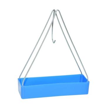 Imagem de Fenteer Porta de bobina pendurada queimador de incenso de bobina em espiral externo Caixa de incenso de presente Incense Burner para o quarto da sala de estar, Azul