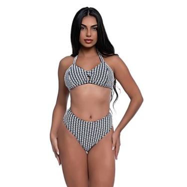 Imagem de Biquíni Feminino Hot Pant Texturizado - HYPE MODAS, Preto, P