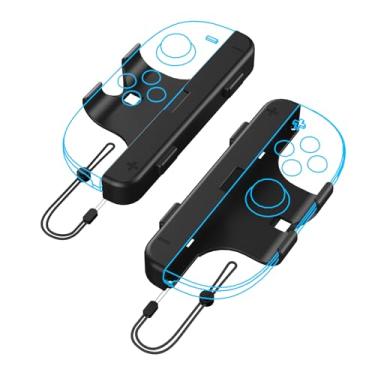 Imagem de XHSESA Wrist Strap Lanyard Accessories for Switch 2 JoyCon - Dual Handle Wrist Straps with Anti-Slip Grip, Quick-Release Design (Black)