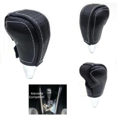 Imagem de Capa Couro Manopla Câmbio Automático Yaris 2018 Á 2021 Hilux 2016 Á 20