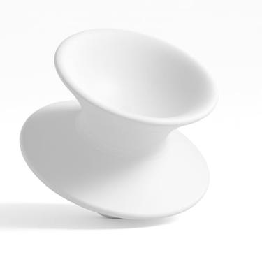 Imagem de Cadeira giratória giratória de 360° – Cadeira giratória ergonômica para crianças e adultos, durável, moderna para ambientes internos/externos (branca)