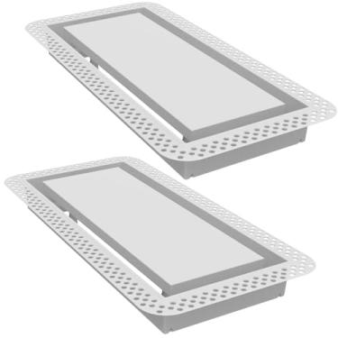 Imagem de Fittes Ventilação de parede nivelada [Lite] - 15 x 35 cm - Algodão Branco - Pacote com 2