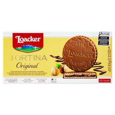 Imagem de Biscoito Importado Tortina Original Creme de Avelã 63 Gramas - Loacker