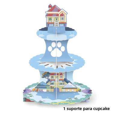 Imagem de Suporte De Bolo De Papel De 3 Camadas Com Desenho Animado Bluey, Decor