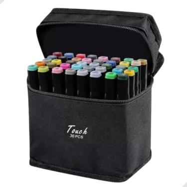 Imagem de Canetas Touch 36 Cores Pontas Duplas Para Pintura Bob Good