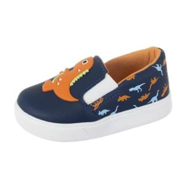 Imagem de Tênis Calce Fácil Dinossauro Menino Rech Baby-Masculino