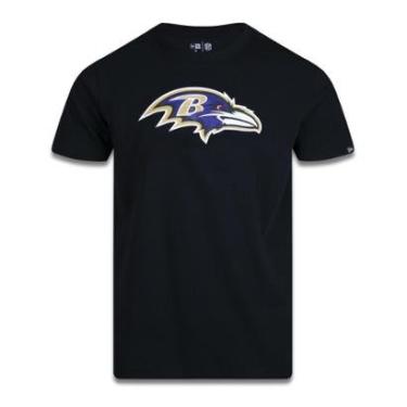 Imagem de Camiseta Plus Size Regular Manga Curta Baltimore Ravens New Era Masculino-Masculino