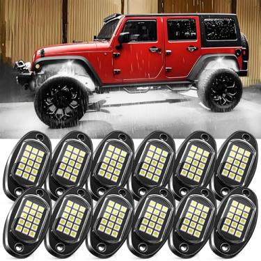 Imagem de MICTUNING Kit de iluminação iluminada super brilhante para luzes brancas puras 2025 – 180 LEDs, 12 cápsulas, luzes extensíveis na parte inferior da carroceria para caminhões, quadriciclo, UTV, barco