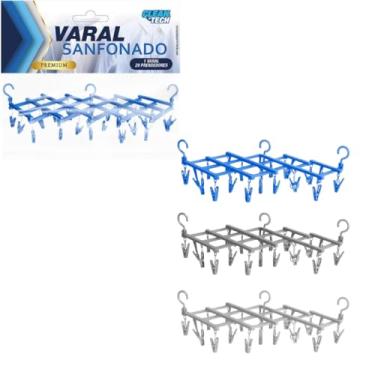 Imagem de Varal Sanfonado com 29 Prendedores, Cores Sortidas