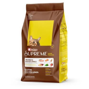 Imagem de Ração Quatree Supreme Gato Castrado Frango BatataDoce 10,1Kg