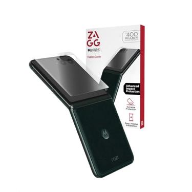Imagem de ZAGG Protetor de tela Fusion Curve Motorola Razr Ultra 2025 (apenas tela frontal) – Material flexível, ajuste de borda curvada, proteção contra impactos e arranhões, fácil instalação sem poeira