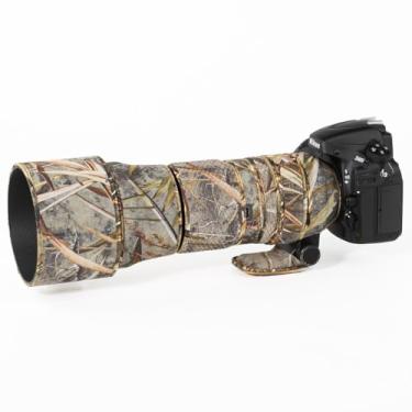 Imagem de CHASING BIRDS Revestimento de lente impermeável camuflado para Sigma 150-600 mm F5-6.3 DG OS HSM Capa protetora de lente contemporânea à prova de chuva (camuflagem palheta, com 1,4X e 2,0X TC)