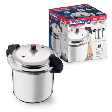 Imagem de Panela de Pressão Profissional 20L com Fechamento Externo – Alta Capacidade, Alumínio Reforçado, Ideal para Restaurantes e Cozinhas Industriais