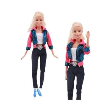 Imagem de Conjunto De Roupas De Boneca Barbie De 11,8 Polegadas, Camiseta, Jaque