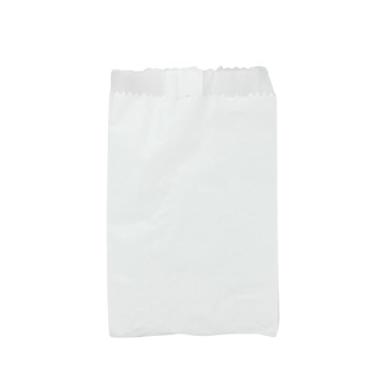 Imagem de Saco de Papel Mono para Viagem Nº3 12x30cm Tamarozzi Branco Liso Embalagem Pastel Delivery C/ 500 Unidades
