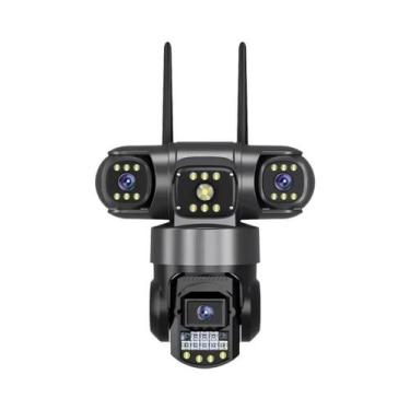 Imagem de Câmera De Segurança IP PTZ Externa 4G WIFI Com Cartão SIM, 12MP, 6K, L