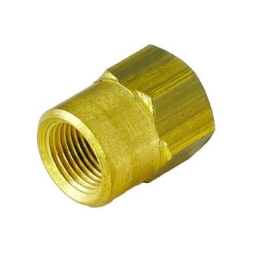 Imagem de Luva de Redução Latão 1/2" NPTF x 3/8" NPTF - ALUMEGAS, Novo