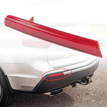 Imagem de YzusGomumu Lâmpada refletora traseira esquerda do lado do motorista compatível com o conjunto de refletor Acura MDX 2010 2011 2012 2013 substitui 33505-STX-A11