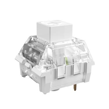 Imagem de Kailh Box White Pro Switch - Interruptores mecânicos clicky, à prova de poeira e à prova d'água, força de 45 gf, teclas de 80 m, para jogos e digitação, compatível com MX (72 peças)