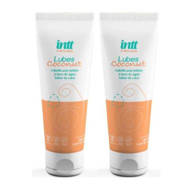 Imagem de Kit 2 Lubes Coconut Lubrificante Íntimo á Base de Água 50gr Intt Welln