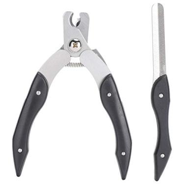 Imagem de PET UNIG Clipper Trimmer com arquivo, cortador de cuidados com garras com alça sem deslizamento, unhas de cachorro Clippers Trimmer com guarda de segurança para evitar o excesso