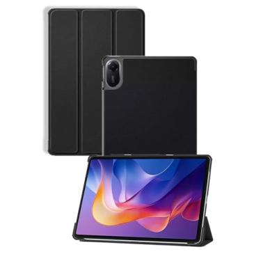 Imagem de Capa para tablet Xiaomi Redmi Pad 2 de 11 polegadas, capa protetora NOUKAJU Tablet, função de suporte, resistente a quedas, antiarranhões, capa de proteção para Redmi Pad 2 (preto)