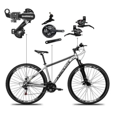 Imagem de Bicicleta Aro 29 Absolute Nero 5 MTB Alumínio 21 Marchas Câmbio SH TZ31 Freio a Disco (Cinza, 13,5)