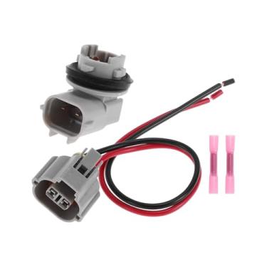 Imagem de REPAIROCK 1 conjunto de fiação de soquete de luz de placa de licença para Toyota Corolla 1998-2002 2019-2024 No.9007560005 Lâmpada reversa conector chicote de lâmpada de segurança