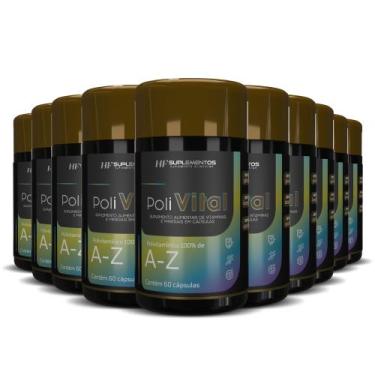 Imagem de 10x polivital a-z 60 caps hf suplementos