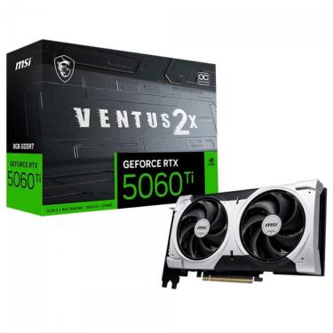 Imagem de Placa de Vídeo GeForce RTX 5060TI 8GB GDDR7 128bits - 2X OC PLUS - MSI - DLSS 4 - 912-V536-024