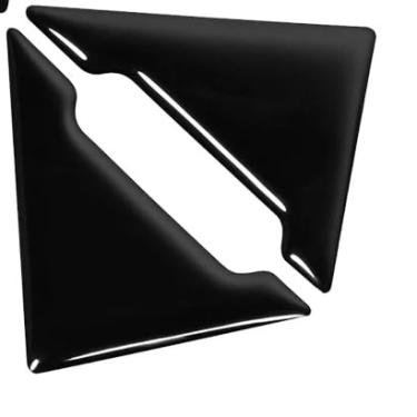 Imagem de Protetor Canto Porta Carro Silicone Soleira Quina Proteção Veicular Adesivo Anti-colisão acessórios Impacto Arranhão (1 Par Protetor PRETO -ADESIVO)