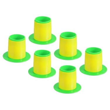 Imagem de PATIKIL Alça retrátil de 7,6 cm, dispensador de filme elástico de 6 peças, mão de plástico para embalagem móvel de 50 mm, verde