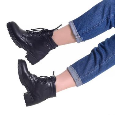 Imagem de Bota Coturno Feminina Couro Tratorada Chelsea Confort Flex - WSHOES, P