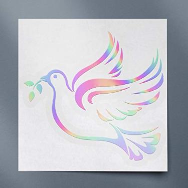 Imagem de Adesivos de decalque transparentes de símbolo cristão cristão pomba paz (holograma) adesivos de decalque de vinil premium à prova d'água para laptop acessório de telefone capacete janela de carro caneca tubérculo porta de copo ANDauto019042HOd