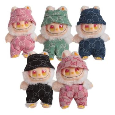 Imagem de Roupa Para Chaveiro Labubu Colecionável Fofo Look Jardineira - Toys 2U