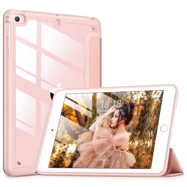 Imagem de VIKESI Capa para iPad mini 4 5 3 2 1, capa transparente para iPad mini de 7,9 polegadas 1ª 2ª 3ª 4ª 5ª geração [suporta hibernar/despertar automático] - ouro rosa