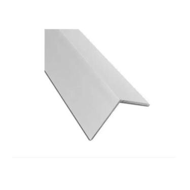 Imagem de Perfil aluminio branco l-013 cantoneira 1 pol 25mm acabamento canto pa