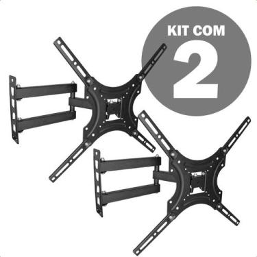 Imagem de Suporte Articulado TV 32 55 Polegadas Ajustável Retrátil Universal Bra