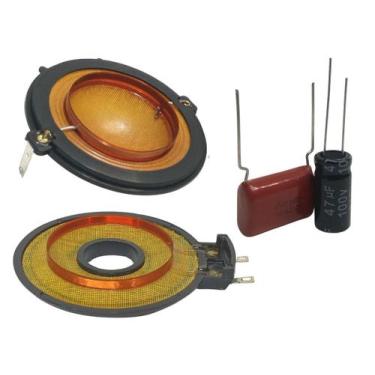 Imagem de Kit Reparo Driver D 200 e Reparo Tweeter D250X c Capacitores - NTV SOM