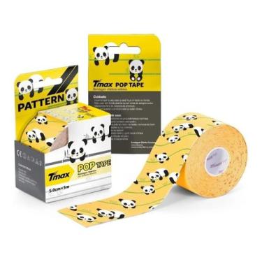 Imagem de Fita Kinesio Tmax Crostape Camuflada Arco-iris Panda Caveira, Panda